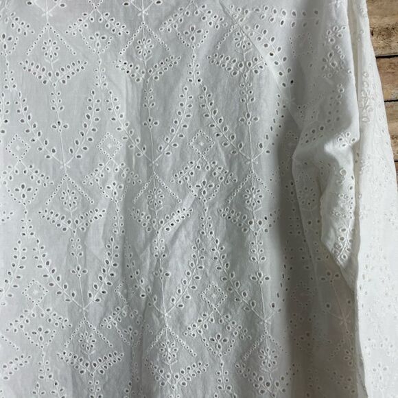 Woolover Eyelet Blouse Sz 14 - Picture 2 of 5
